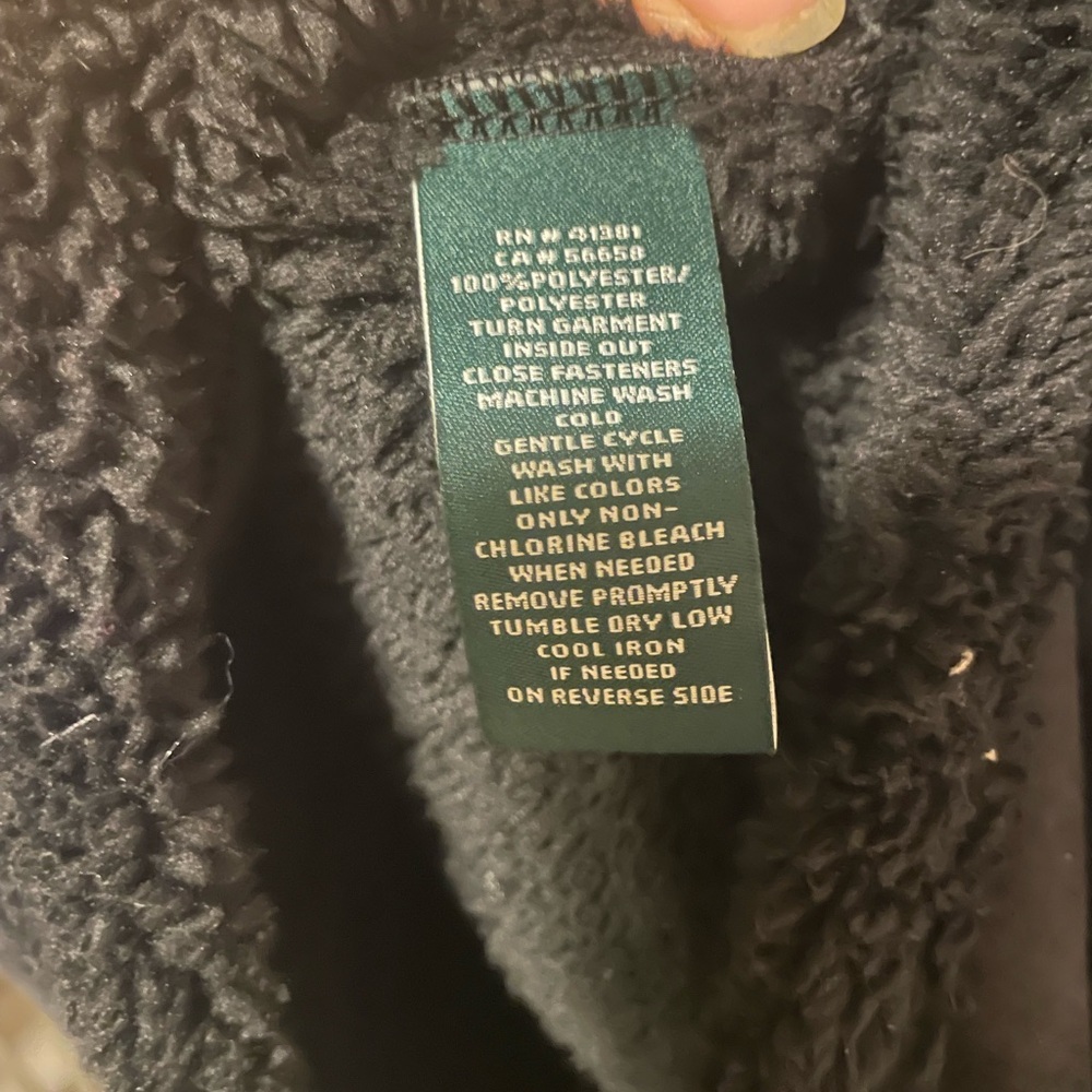 Lauren Ralph Lauren Black Shearling Moto Vest with Silver Chain Detail - Picture 11 of 12